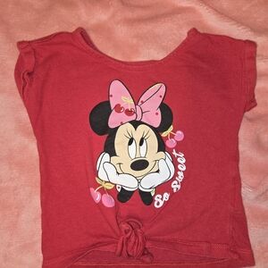 Disney Red Minnie Mouse Tee for Kids